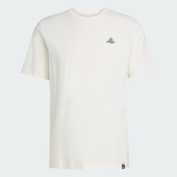Hvit Mini Pizza Graphic T-skjorte