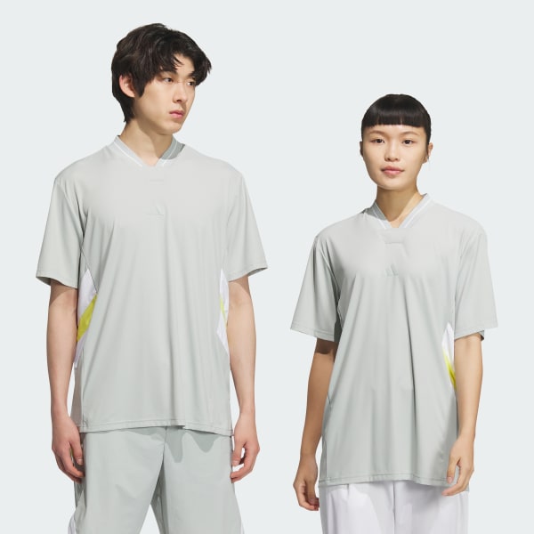 グレー 【ゴルフ】AEROREADY 半袖Vネックシャツ