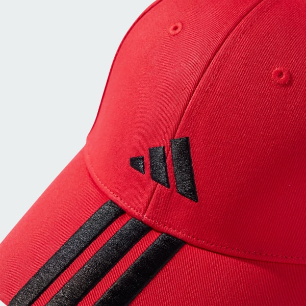 Red 3-Stripes New Logo Baseball Cap
