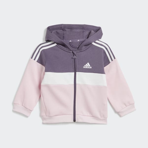Violeta Chándal Tiberio Colorblock Fleece 3 bandas (Niños)