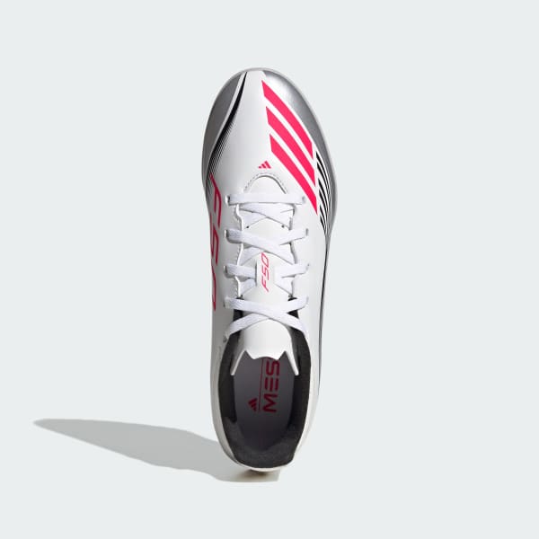 White F50 Messi Club Turf Boots