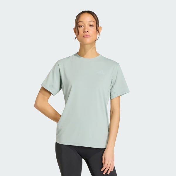 สีเขียว เสื้อยืด Designed For Training Go To