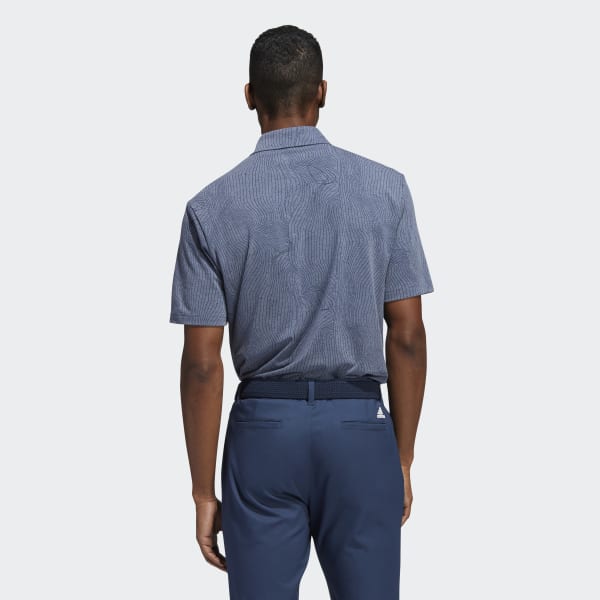 Blauw Course Map Poloshirt VL069
