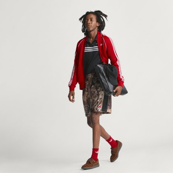 Rouge Veste de survêtement SST