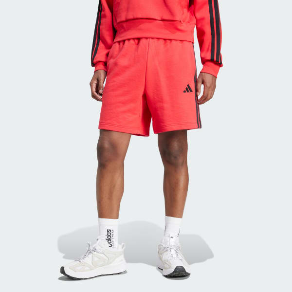 Rojo Shorts Essential 3 Tiras Tela French Terry