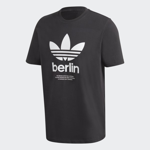 T-shirt Berlin Trefoil - Nero adidas | adidas Italia