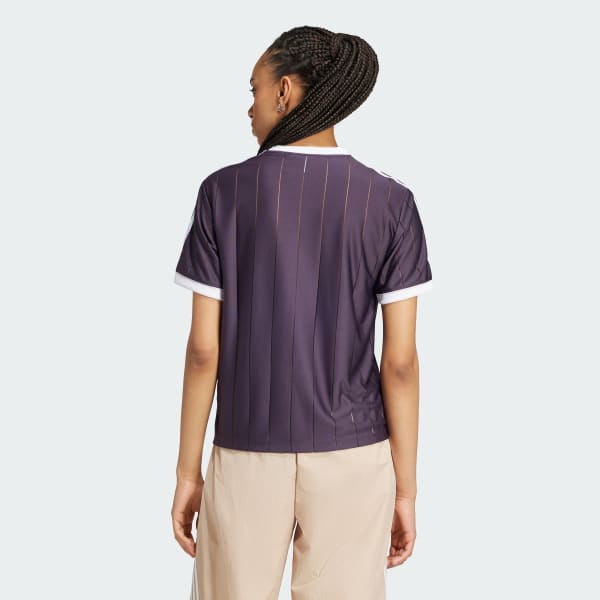 Purple Adicolor 3-Stripes Pinstripe Tee