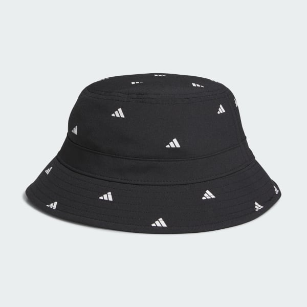 Schwarz Women's Printed Stoffhut