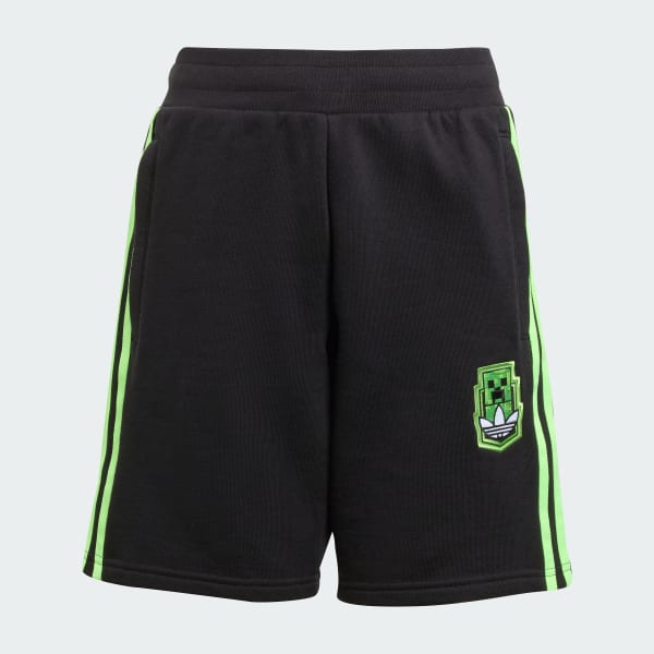 Svart adidas Originals X Minecraft Shorts