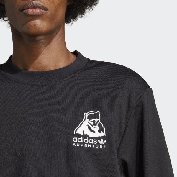 Czerń adidas Adventure Winter Crewneck Sweatshirt SW219