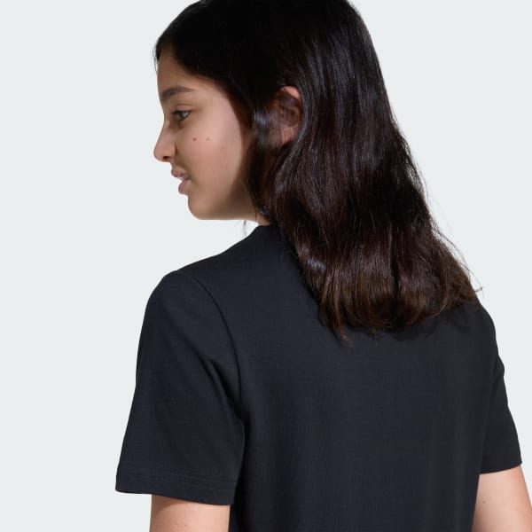 アディダス カレッジ グラフィック半袖Tシャツ キッズ - ブラック