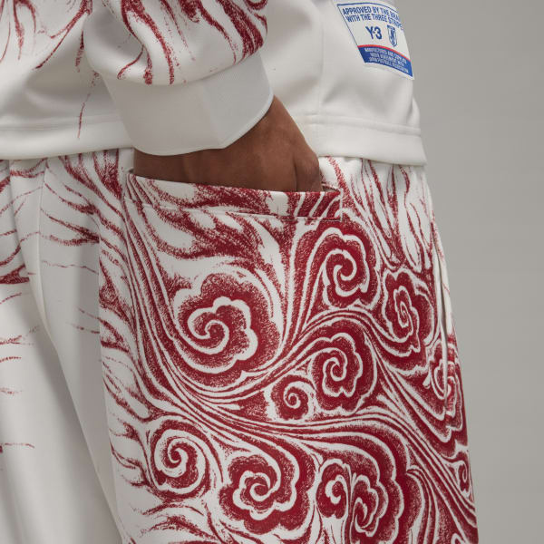 Y-3 JFA CW GFX SH M ホワイト/レッド adidas Y-3 JFA Graphic Shorts - White | Free Shipping with