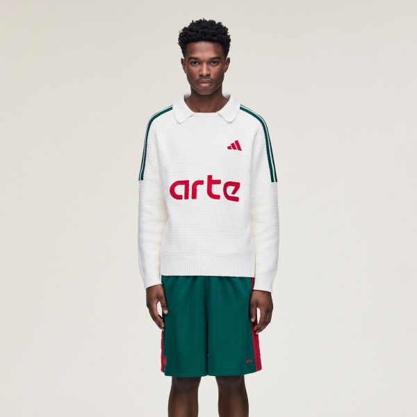 Weiss adidas x Arte Antwerp Trikot, gewirkt, langärmlig