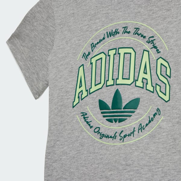 adidas VRCT Short Tee Set - Grey | Free Shipping with