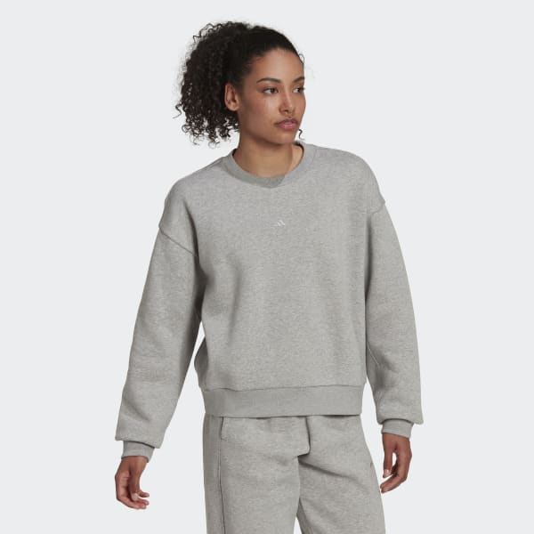 adidas ALL SZN Fleece Sweatshirt - Grey | Women\'s Training | adidas US