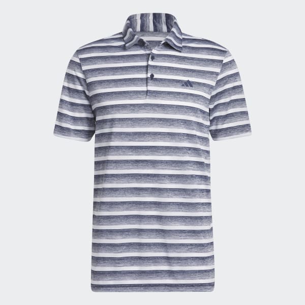 Azul Playera polo bicolor a rayas