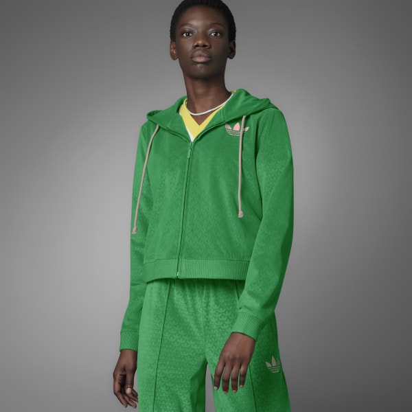 adidas Adicolor Heritage Now Velour Zip Hoodie - Green | Women's Lifestyle  | adidas US