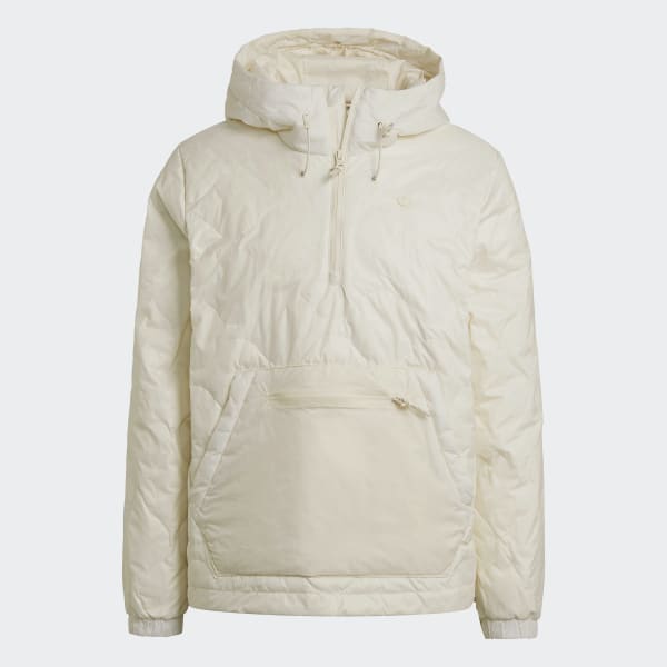 Beige Giacca Down Quilted Half-Zip Puffer JJW64