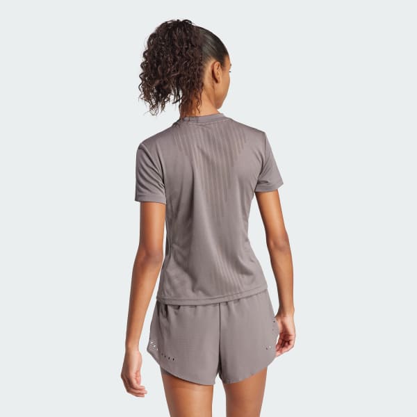 Marron Remera de Entrenamiento HIIT Airchill