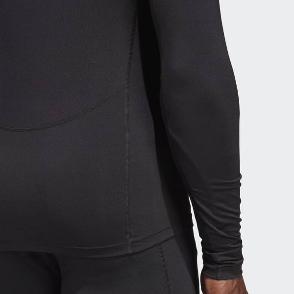 adidas Techfit Training Long Sleeve Tee - Black, Men's Training