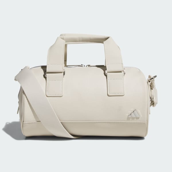Beige PU Round Tote Bag