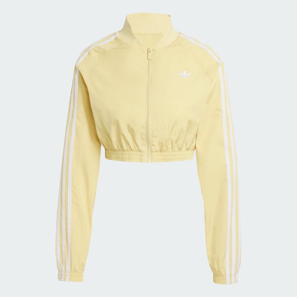 Yellow Adicolor Teamgeist Cropped Track Top