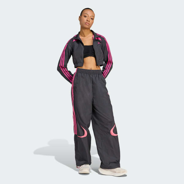 noir Veste de survêtement courte Teamgeist Adicolor