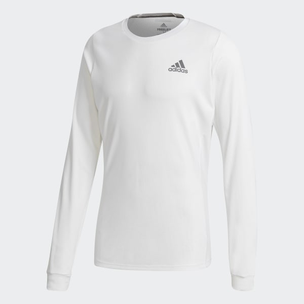 adidas Men's FreeLift Long Sleeve Tennis Shirt HEAT.RDY - White | Men's ...