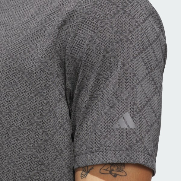 adidas Ultimate365 Hounds Jacquard Polo Shirt - Grey | Free