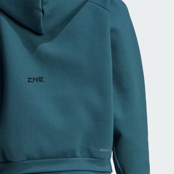 adidas Z.N.E. Full-Zip Hoodie - Turquoise | Free Shipping