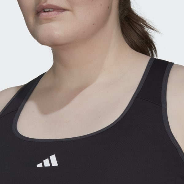 Black Hyperglam Powerreact Medium-Support Techfit Training Bra (Plus Size) BVS43