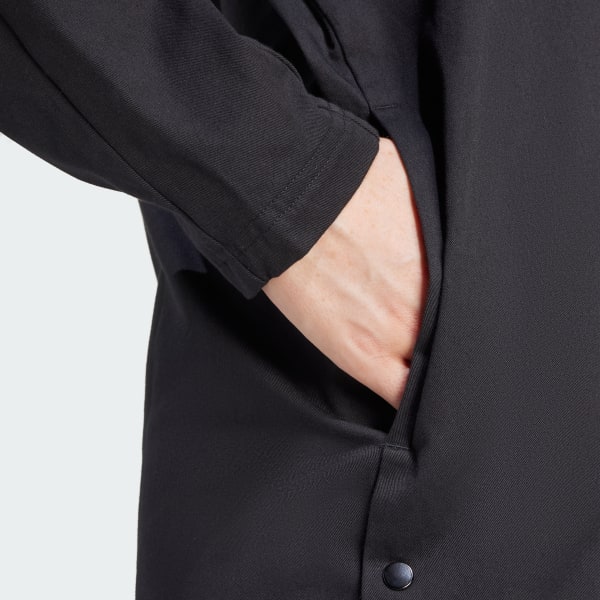 adidas Tiro 3-Stripes Snap-Button Woven Coat - Black | Free adidas Tiro 3-Stripes Snap-Button Woven Coat - Black | Free