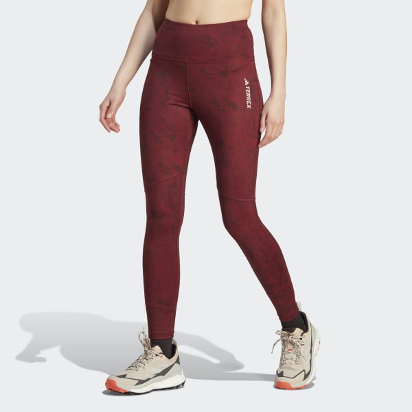 Maroon discount adidas tights