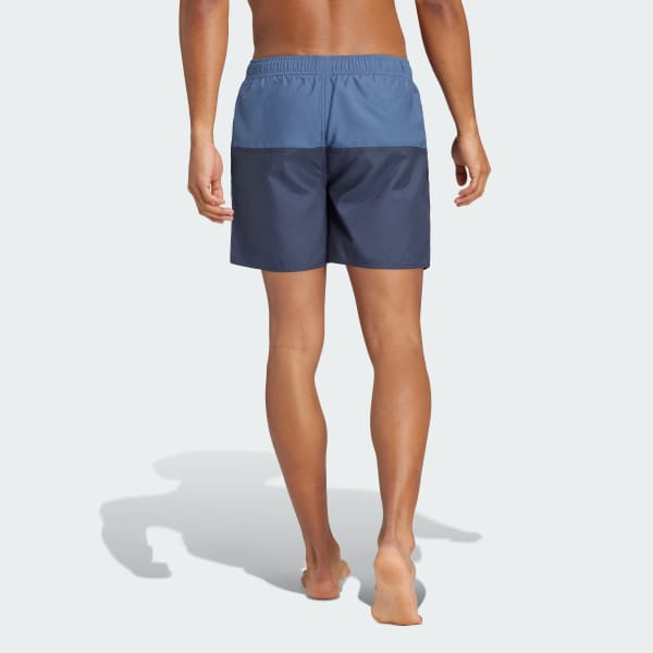 Blue Colorblock CLX Swim Shorts Short Length