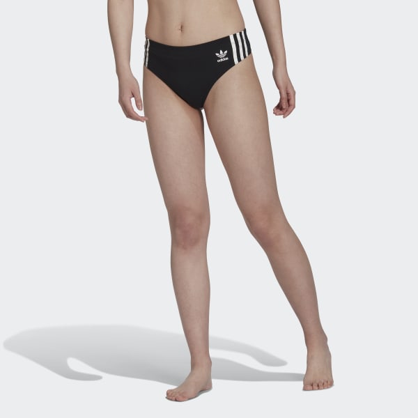 cerná Tanga Adicolor Comfort Flex Cotton Wide Side (2 kusy v balení) HPO17