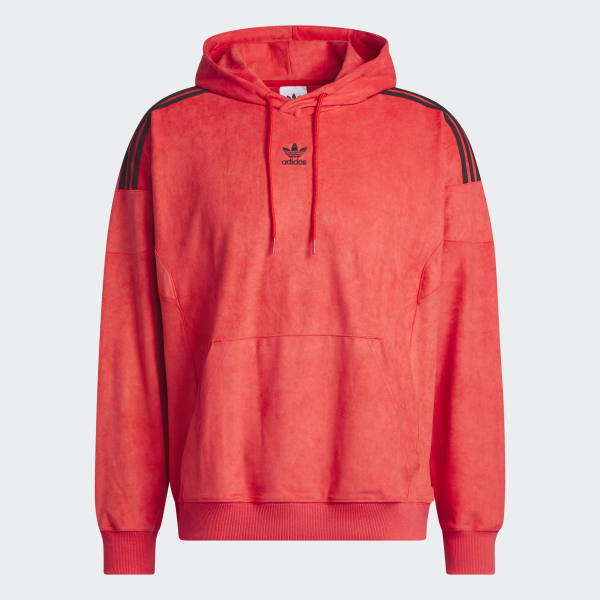 rouge Sweat-shirt à capuche Adicolor Classics Plush
