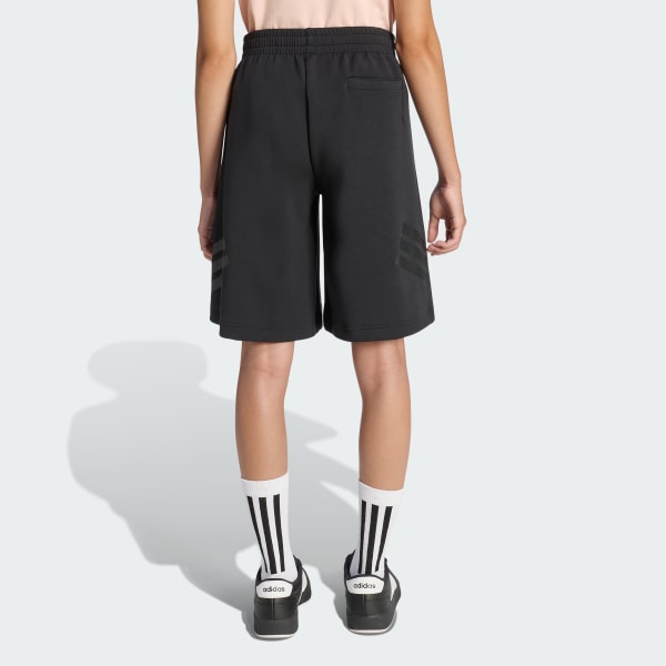 Nero FUTURE ICONS 3 STRIPES PANTALONCINI LUNGHI