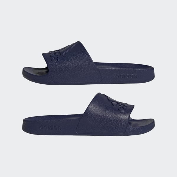 Adidas blue sliders hotsell