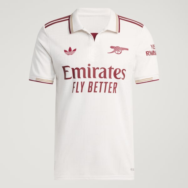 Arsenal 3rd kit 25-26 長袖(Jp2XL) adidas Arsenal 25/26 Long Sleeve Third Jersey - White | Free