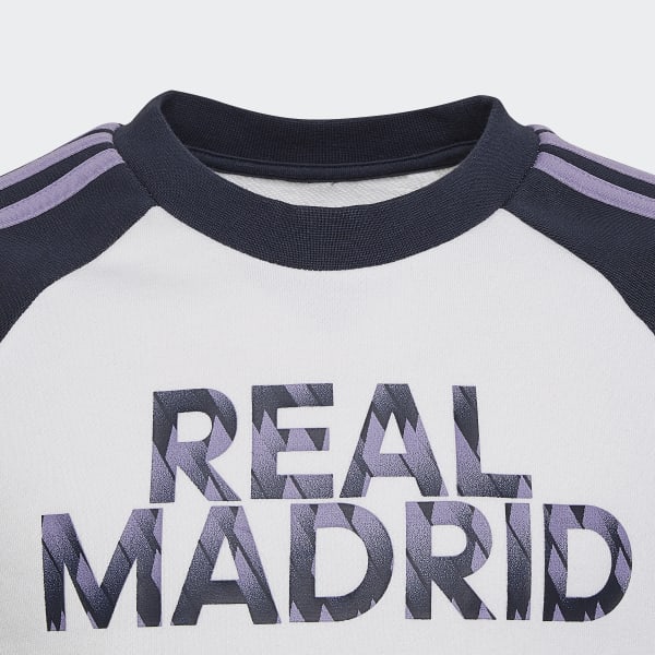 Bialy Real Madrid Crew Sweatshirt DI888