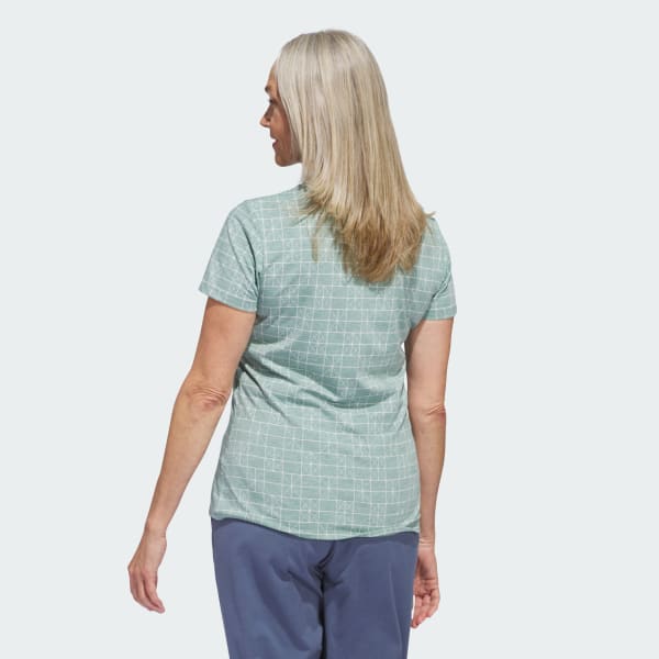 Green Go-To Printed Polo Shirt