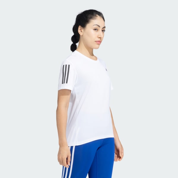 White Own The Run Tee