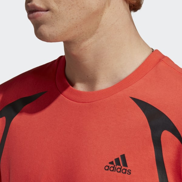 Rood Colorblock T-shirt