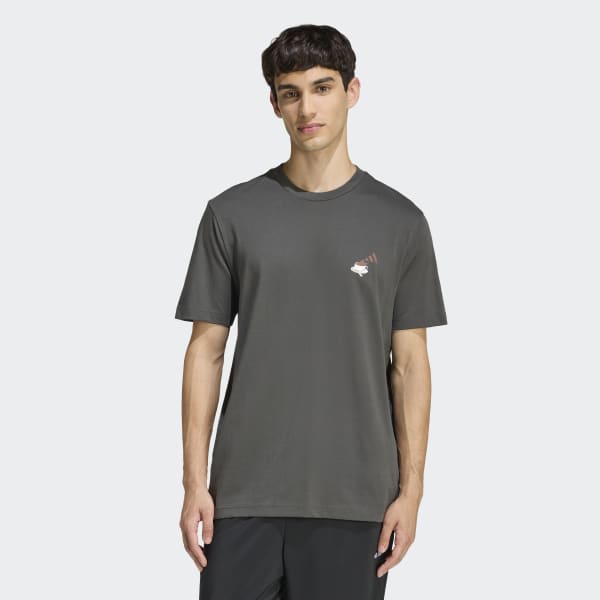 adidas COFFEE CAFE CHEESECAKE GRAPHIC T-SHIRT - Blue | Free