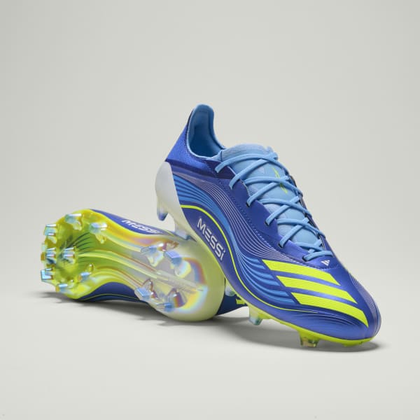 adidas F50 Messi Elite Firm Ground Cleats - White | Free