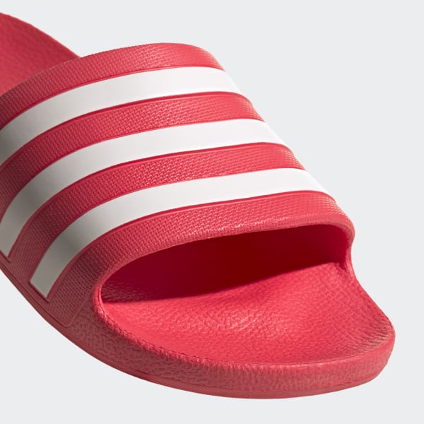 adidas adilette slides women's red