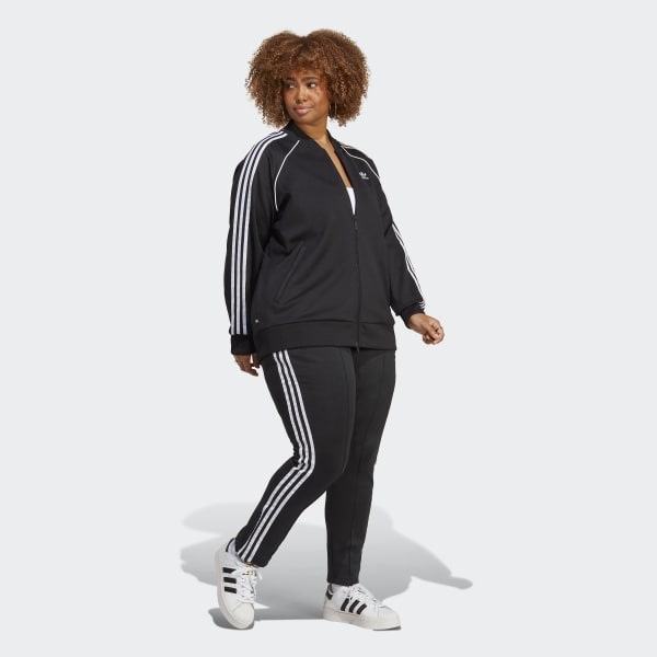 Svart Adicolor Classics SST Track Jacket (Plus Size)