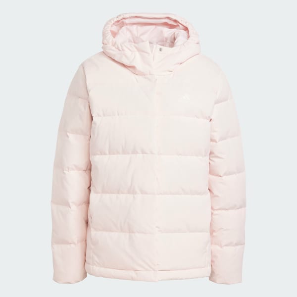 Adidas puffer jacket pink online