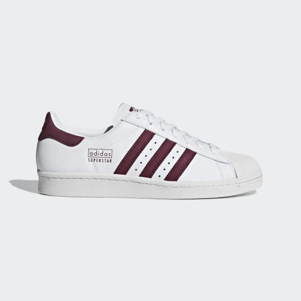 maroon and white adidas