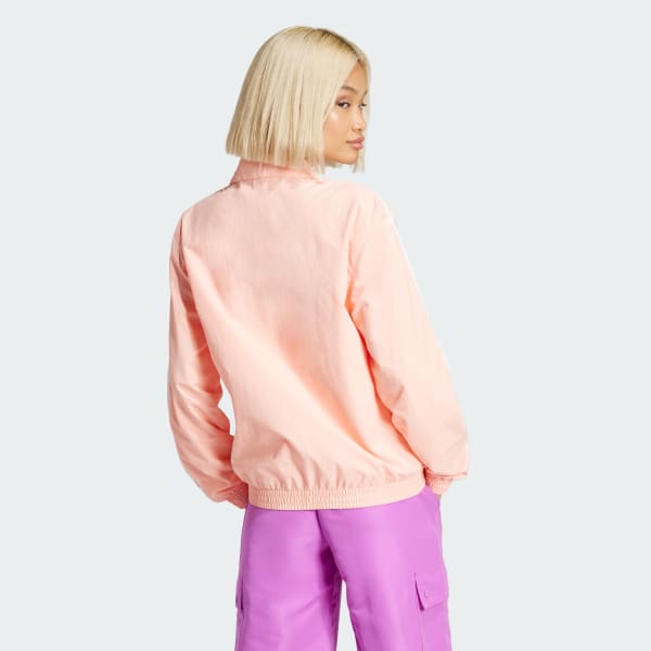 Pink adidas Originals Woven Track Top
